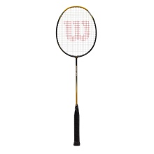 Wilson Badmintonschläger Recon 270 (flexibel, kopflastig) schwarz/gelb - besaitet -